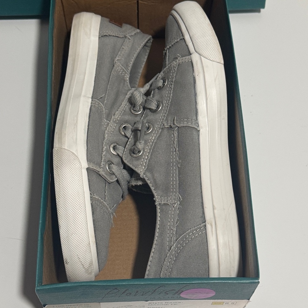 Blowfish Malibu MAXINE Women’s Gray Canvas Sneakers - Picture 5 of 7